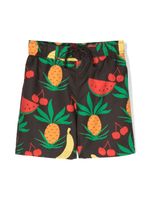 Mini Rodini short de bain à imprimé graphique - Marron