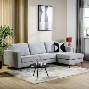 BASE 3-zits Loungebank 'Donavon' Links/Rechts, kleur Grijs