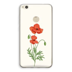 Red poppy: Huawei Ascend P8 Lite (2017) Transparant Hoesje