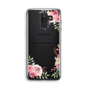 Rozen: Samsung Galaxy J8 (2018) Transparant Hoesje