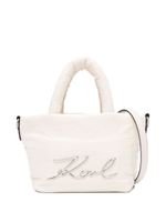 Karl Lagerfeld small K/Signature padded tote bag - Tons neutres - thumbnail