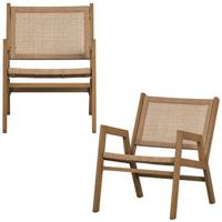 WOOOD Pem Fauteuil Outdoor - Aluminium - Naturel - Set van 2 - thumbnail