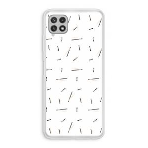 Hipster stripes: Samsung Galaxy A22 4G Transparant Hoesje