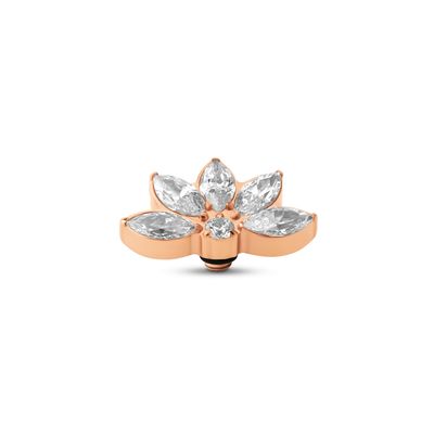 Melano Twisted Vintage CZ Steentje Crystal Rose