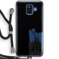 Musketon Painter: Samsung Galaxy A6 (2018) Transparant Hoesje met koord