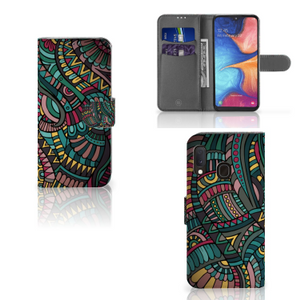 Samsung Galaxy A20e Telefoon Hoesje Aztec