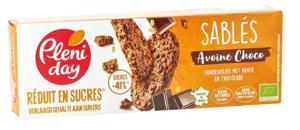 Pleniday Zandkoekjes haver en chocola minder suiker bio
