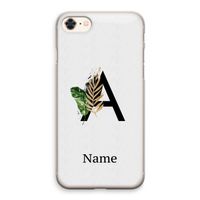Charcoal Flora: iPhone 8 Transparant Hoesje