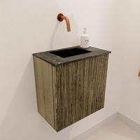 Toiletmeubel Mondiaz Joya Dlux | 40 cm | Meubelkleur Dusk | Faye wastafel Lava Wasbak Midden | Zonder kraangat(en)
