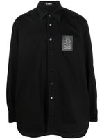 Raf Simons chemise à patch logo - Noir - thumbnail