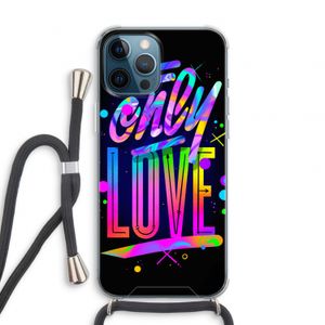 Only Love: iPhone 12 Pro Transparant Hoesje met koord