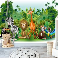 Fotobehang - Dieren uit de Jungle, premium print vliesbehang - thumbnail