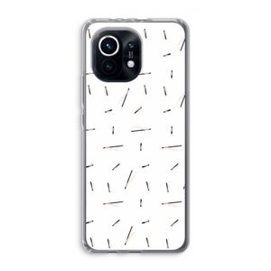 Hipster stripes: Xiaomi Mi 11 Transparant Hoesje