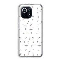 Hipster stripes: Xiaomi Mi 11 Transparant Hoesje