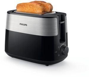 Philips Daily Collection HD2516/90 Broodrooster - 2 sneetjes, brede opening, metaal