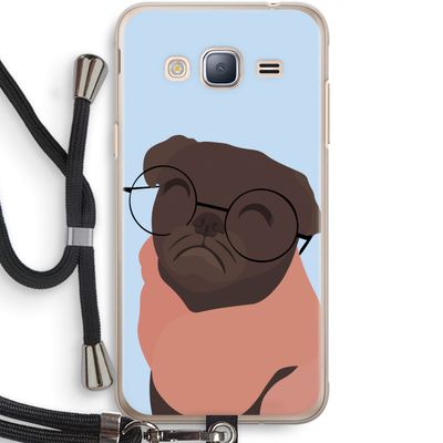 Ludo: Samsung Galaxy J3 (2016) Transparant Hoesje met koord