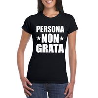 Zwart persona non grata shirt voor dames