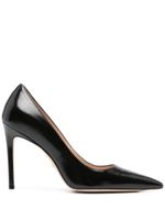 Stuart Weitzman escarpins en cuir à bout pointu 100 mm - Noir