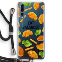 Eat Balanced: Huawei P20 Pro Transparant Hoesje met koord