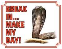 Cobra Waakbord - Break in make my day