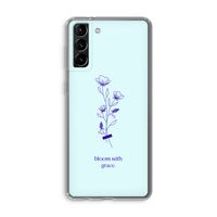 Bloom with grace: Samsung Galaxy S21 Plus Transparant Hoesje