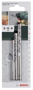 Bosch Accessories 2609255416 Carbide Beton-spiraalboren set 3-delig 5 mm, 6 mm, 8 mm Cilinderschacht 1 set(s)