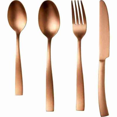 Bestekset - ARTHUR MARTIN - AM0056 - 24 delig - RVS - Koperafwerking