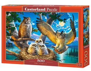 Castorland Owl Family 500 stukjes