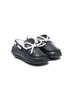 Emporio Armani Kids chaussures pré-marche à détail de nœud - Bleu - thumbnail