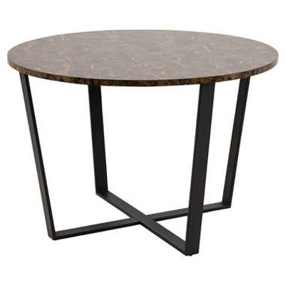 Eetkamertafel Alma - bruin - 75xØ110 cm - Leen Bakker