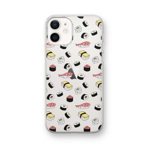 Sushi time: iPhone 12 mini Transparant Hoesje