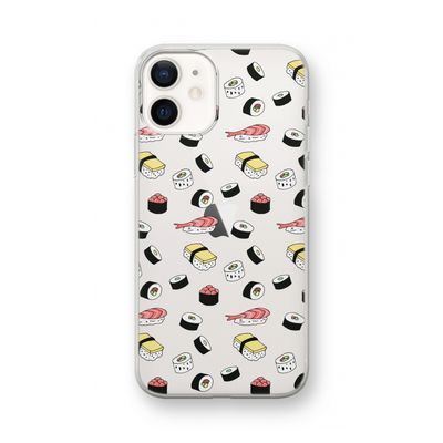 Sushi time: iPhone 12 mini Transparant Hoesje