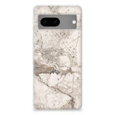 Google Pixel 7 | TPU | Siliconen hoesje | Marmer Beige