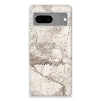 Google Pixel 7 | TPU | Siliconen hoesje | Marmer Beige