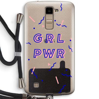 GRL PWR: LG K10 (2016) Transparant Hoesje met koord