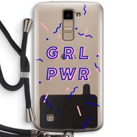 GRL PWR: LG K10 (2016) Transparant Hoesje met koord