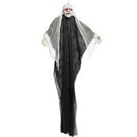 Halloween/horror thema hang decoratie spook/geest/skelet - met LED licht - griezel pop - 170 cm   - - thumbnail