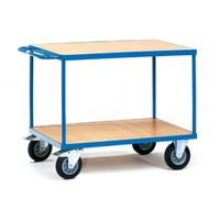 Fetra Hauptartikel 2402 Tafelwagen Staal Poedercoating Laadvermogen (max.): 500 kg Stralend blauw (RAL 5007) - thumbnail