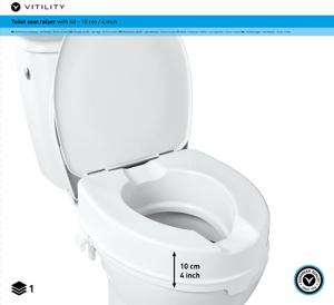 Vitility Toiletverhoger 10cm met deksel