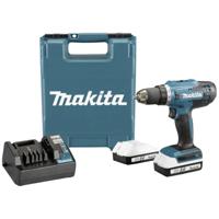 Makita DF488D002 Accu-schroefboormachine 18 V 1.5 Ah Li-ion Incl. 2 accus, Incl. lader, Incl. koffer - thumbnail