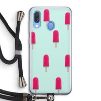 Waterijsje: Samsung Galaxy A40 Transparant Hoesje met koord