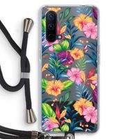 Tropisch 2: OnePlus Nord CE 5G Transparant Hoesje met koord
