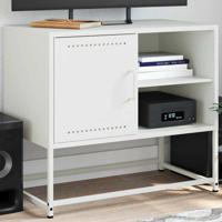Tv-meubel 68x39x60,5 cm staal wit