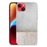 iPhone 14 Plus Bumper Hoesje Wood Concrete