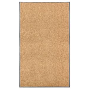 VidaXL Deurmat wasbaar 90x150 cm crème