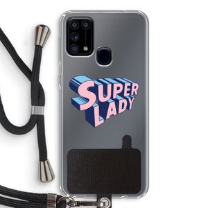Superlady: Samsung Galaxy M31 Transparant Hoesje met koord