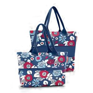 Reisenthel shopper e1 Blauw, Wit Draagtas