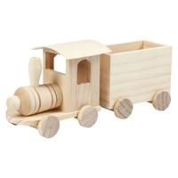 Creativ Company Houten trein met wagon