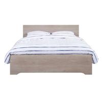 Leen Bakker - Bed Tempo - Grijs Eikenkleur - 140x200 Cm - Spaanplaat - Bruin
