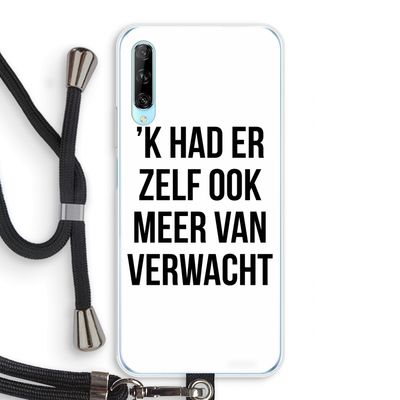 Meer verwacht: Huawei P Smart Pro Transparant Hoesje met koord